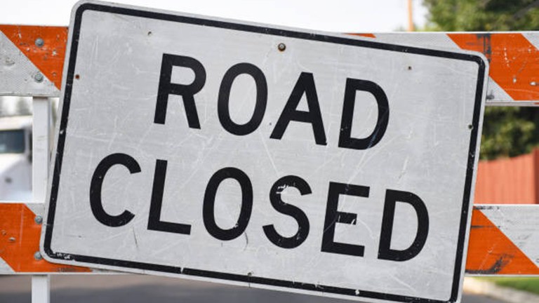TRAVEL ALERT: Road Closure Now In Effect