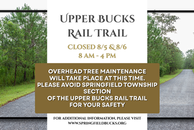 Temporary Closure: Upper Bucks Rail Trail