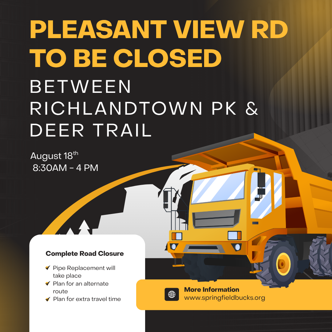 Road Closure Notice: Pleasant View Rd (August 18, 2026)