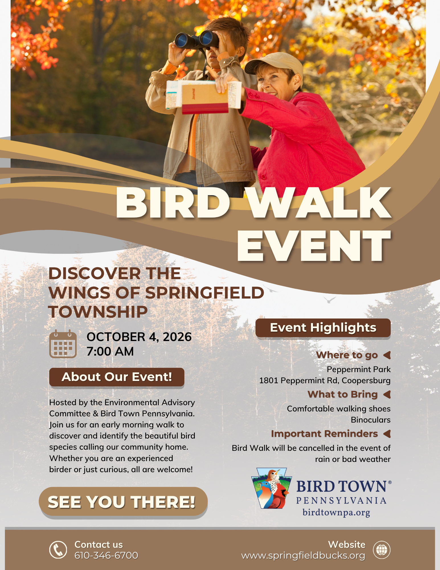 Community Bird Walk October 4, 2026