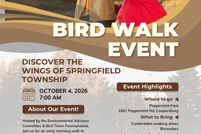 Community Bird Walk October 4, 2026